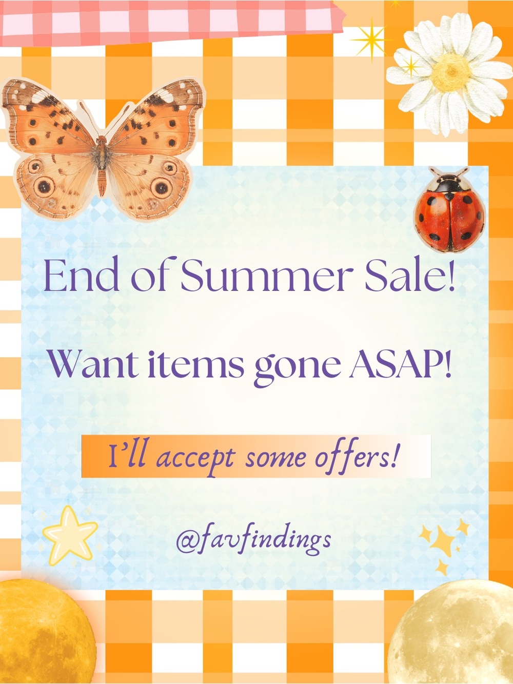 End of Summer Sale! Read Description